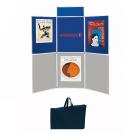 Stands expo pliant et portable 6 panneaux + 1 pancarte + sac de transport
