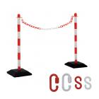 Kit de séparation : chaînes et poteaux inclus