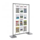 Kit sur socles fixes cadre autoportant 4 porte-titres + 12 visuels