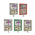 Vitrines affichage extérieur 6 couleurs 1 feuille pour affichage avec aimants