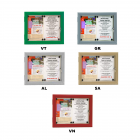 Vitrines extérieur 6 couleurs 2 feuilles fond blanc pour aimants