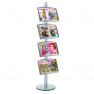 Présentoir Visual-Displays® avec 4 étagères METAL