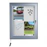 Vitrine LED Intérieur / Extérieur fond métal 4 feuilles