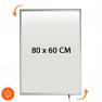 Cadre Clic-Clac LED-Box Slim 80 x 60 cm simple face
