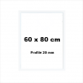 Cadres Bois 60x80 Profilé 20 mm Blanc