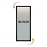 Cadre Clic-Clac angle 90° 160 x 60 cm - Noir