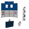 Kit complet stand 8 panneaux et présentoir zig zag alu-plexiglass
