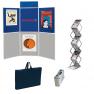 Kit complet stand 6 panneaux et présentoir zig zag alu-plexiglass