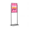 Porte-affiches / Porte-messages de sol Info-Displays® GRIS - Format A1