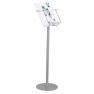 Porte Brochure A4 sur pied fixe H 90 cm