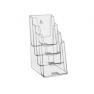 Présentoir 4 cases étagées cristal 1/3 A4