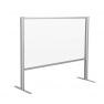 Cloison Écran de protection Plexiglass/Alu H 71 x L 100 cm