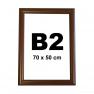 Cadre Clic-Clac B2 70 x 50 cm finition Bois Noyer