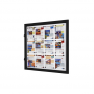 Vitrine Intérieur/Extérieur fond métal 12 feuilles A4