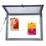 Vitrine LED Intérieur / Extérieur fond métal 9 feuilles