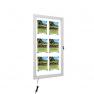 Vitrine LED Intérieur / Extérieur fond métal 6 feuilles